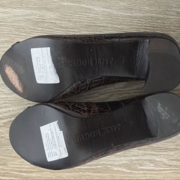 FREE with $20 purchase — Jack Rogers Marlo Brown Leather Gold Hardware - Picture 3 of 5